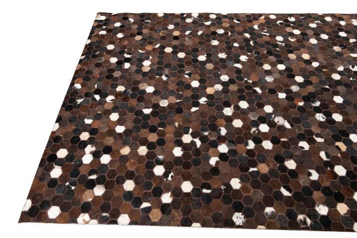 5' x 8' 1 Cowhide Leather Rug
