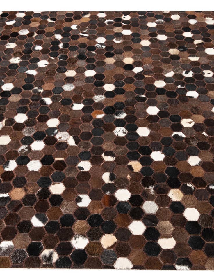 Detail image of 5' x 8' 1 Cowhide Leather Rug