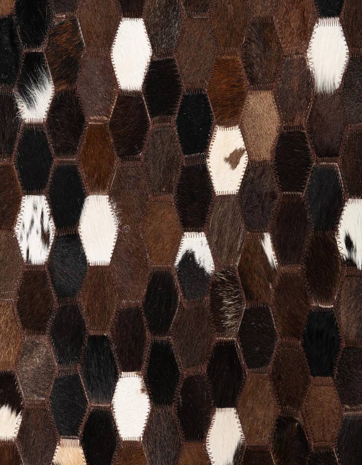 Detail image of 5' x 8' 1 Cowhide Leather Rug