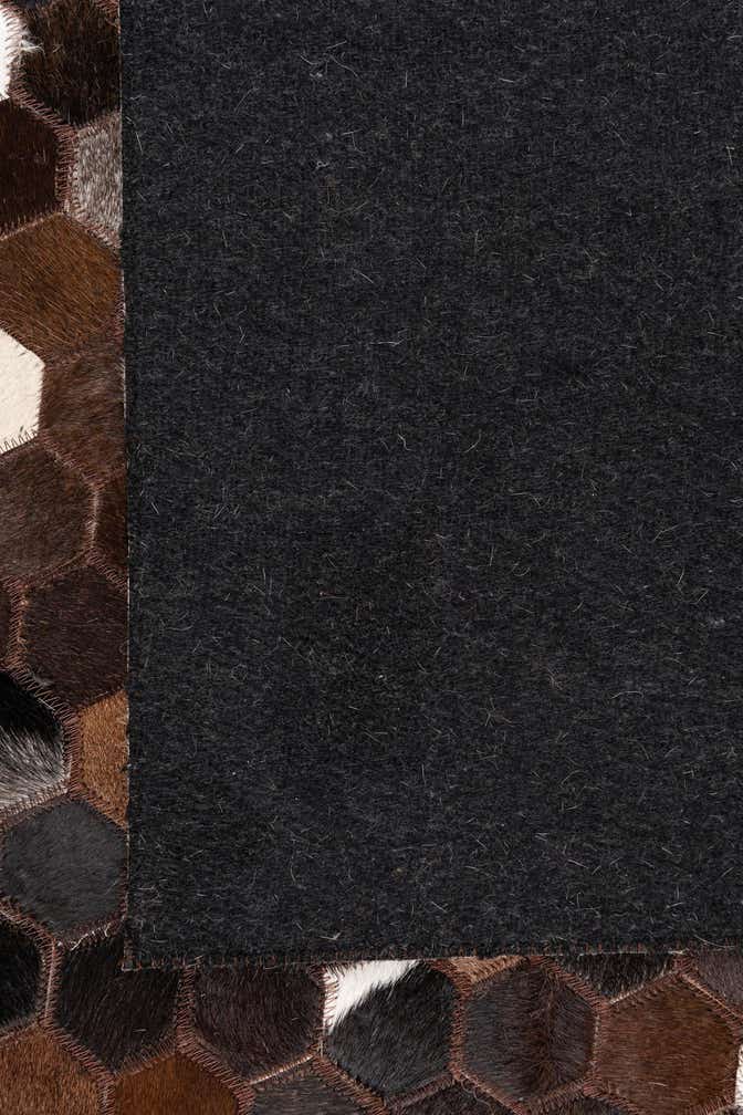 5' x 8' 1 Cowhide Leather Rug