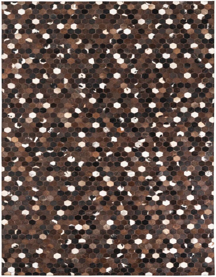 Detail image of 5' x 8' 1 Cowhide Leather Rug