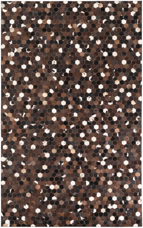 Detail image of 5' x 8' 1 Cowhide Leather Rug