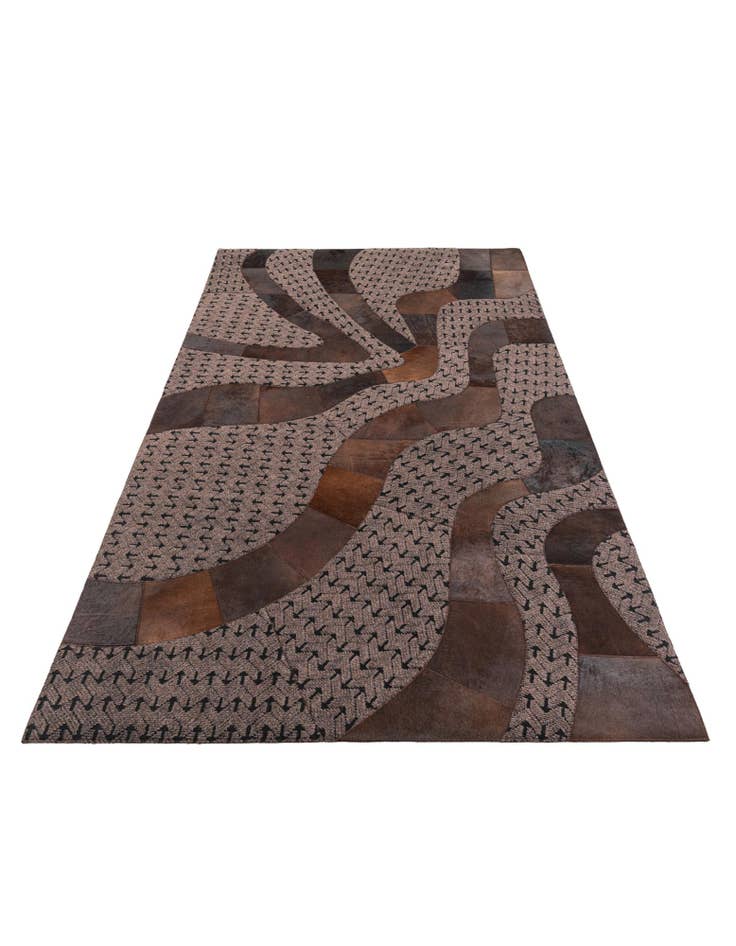 Detail image of 5' x 8' Cowhide Leather Rug