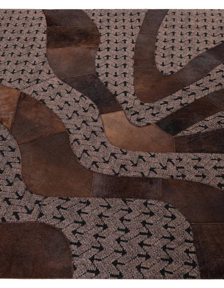 Detail image of 5' x 8' Cowhide Leather Rug