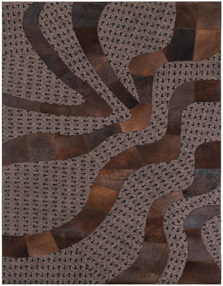 Detail image of 5' x 8' Cowhide Leather Rug
