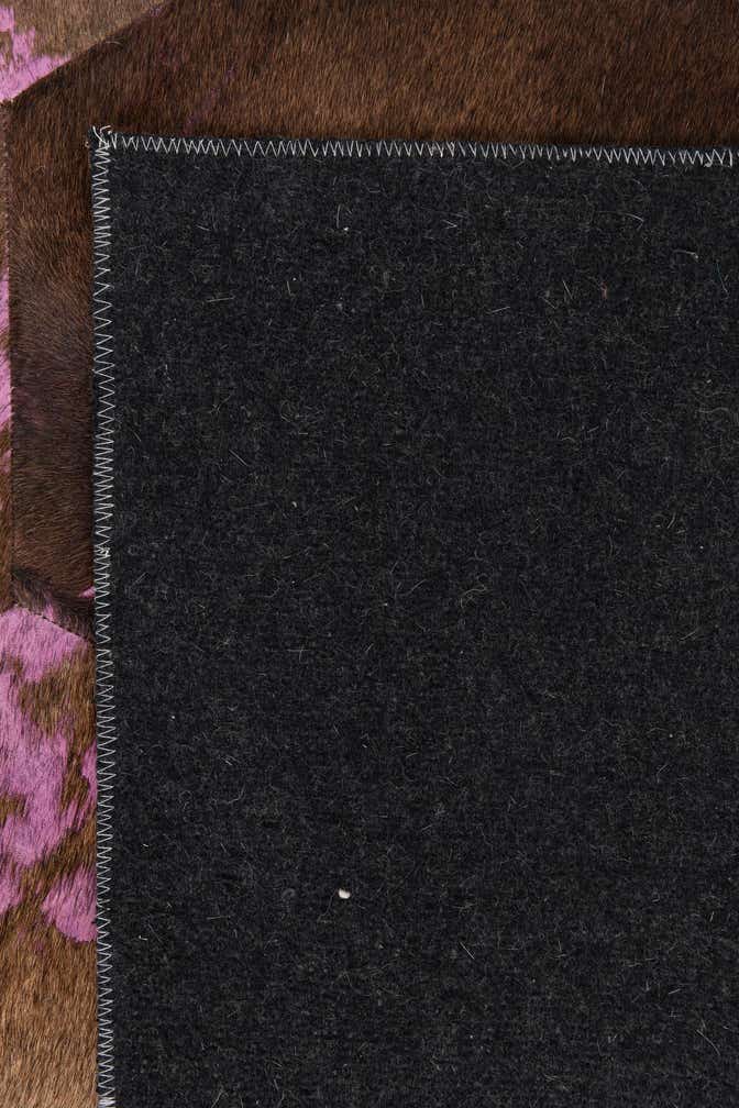 3' 8 x 5' 3 Cowhide Leather Rug