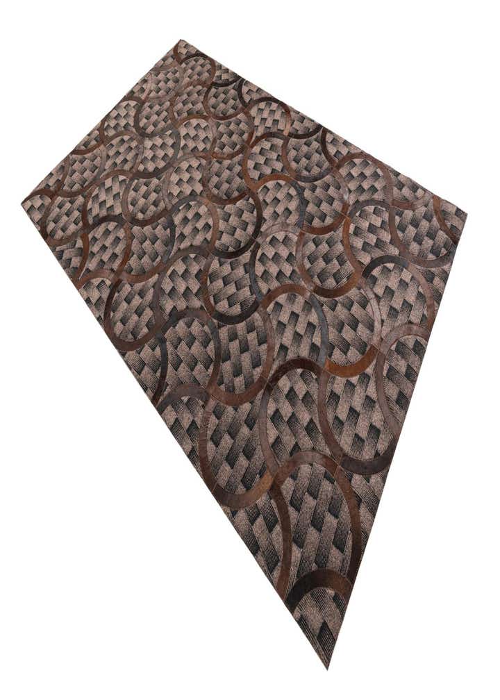 5' x 8' Cowhide Leather Rug