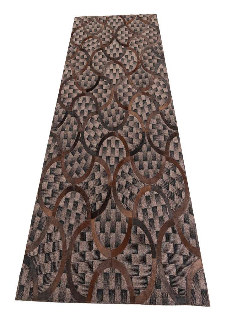 5' x 8' Cowhide Leather Rug
