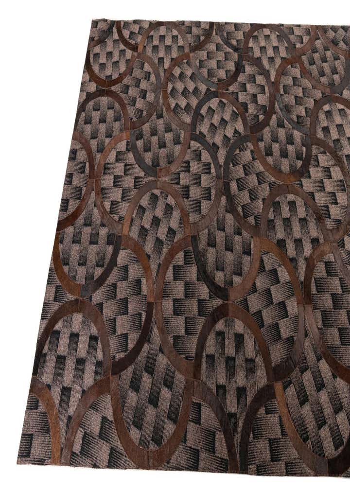 5' x 8' Cowhide Leather Rug