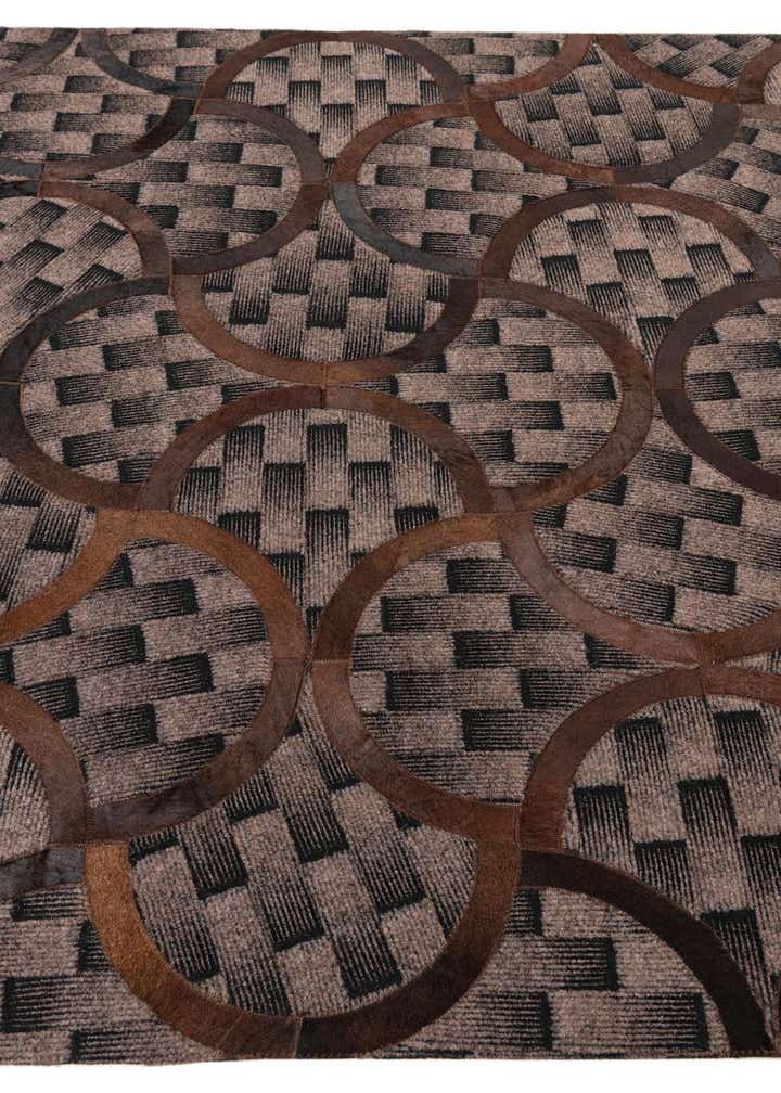 5' x 8' Cowhide Leather Rug
