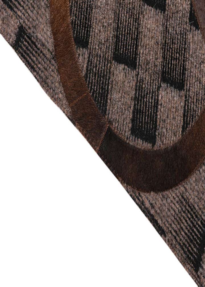 5' x 8' Cowhide Leather Rug