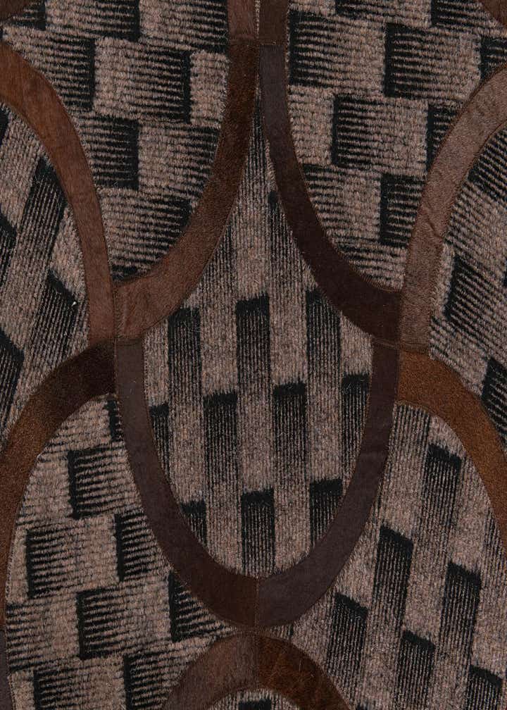 5' x 8' Cowhide Leather Rug