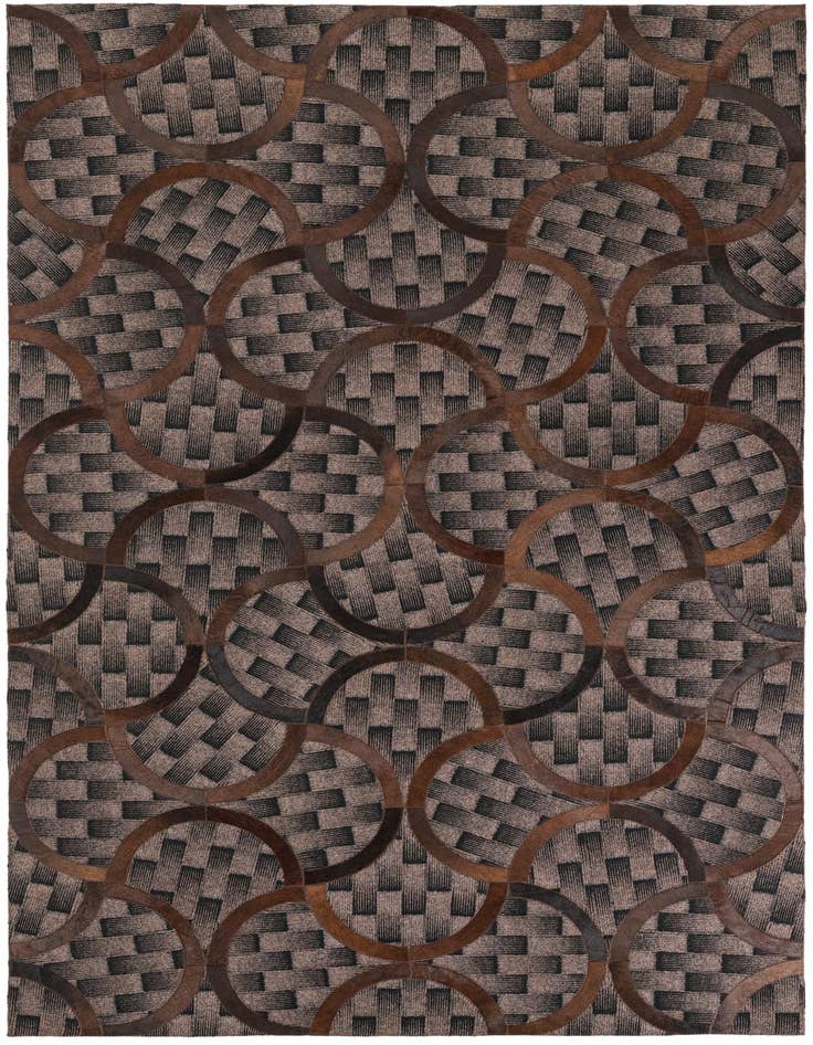 Detail image of 5' x 8' Cowhide Leather Rug