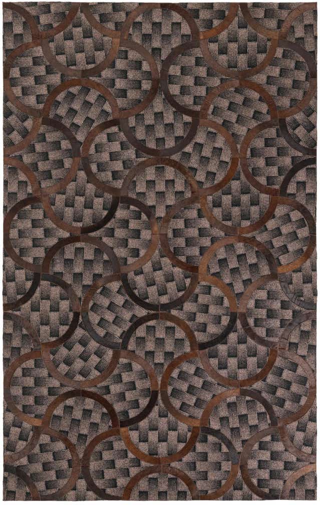 5' x 8' Cowhide Leather Rug