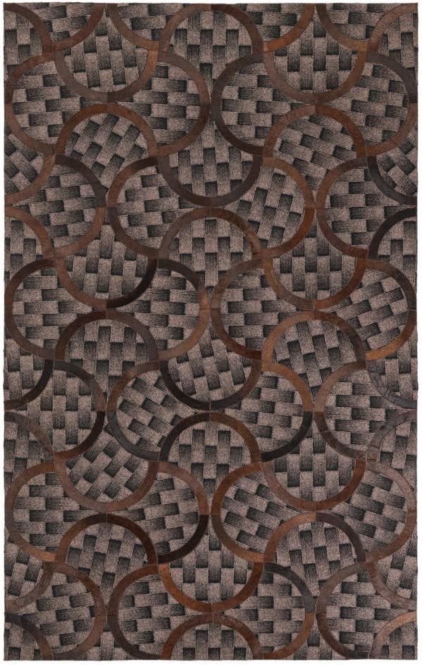 Detail image of 5' x 8' Cowhide Leather Rug