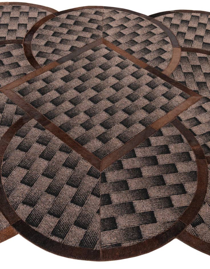 Detail image of 5' x 8' Cowhide Leather Rug