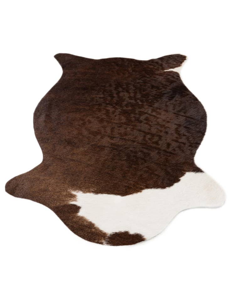Detail image of 1' 8 x 2' 7 Cowhide Leather Rug