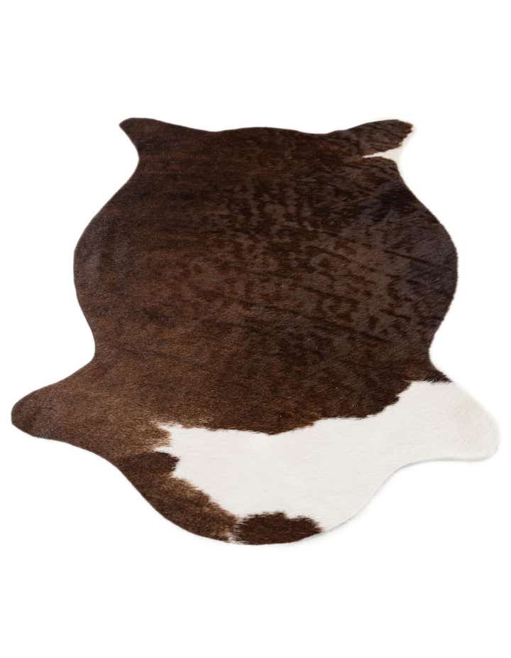 1' 8 x 2' 7 Cowhide Leather Rug