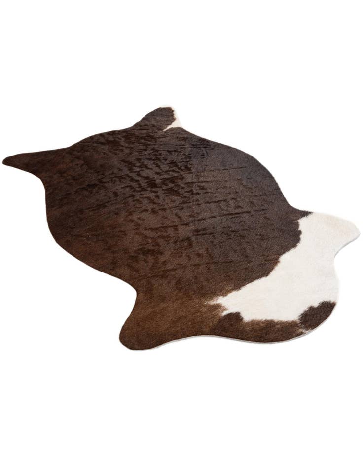 Detail image of 1' 8 x 2' 7 Cowhide Leather Rug