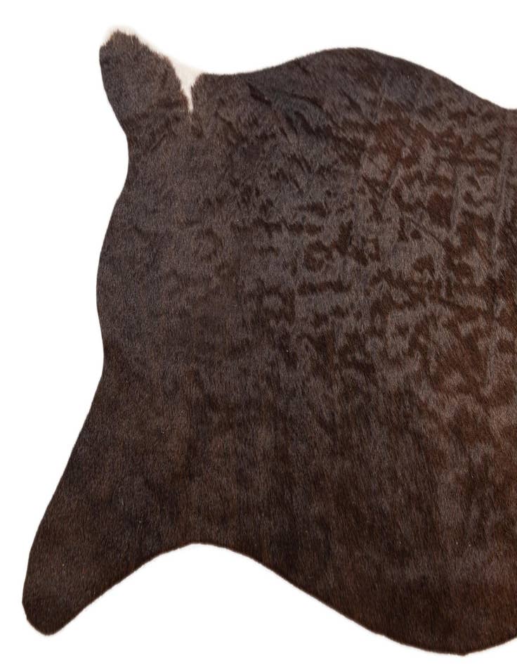 Detail image of 1' 8 x 2' 7 Cowhide Leather Rug