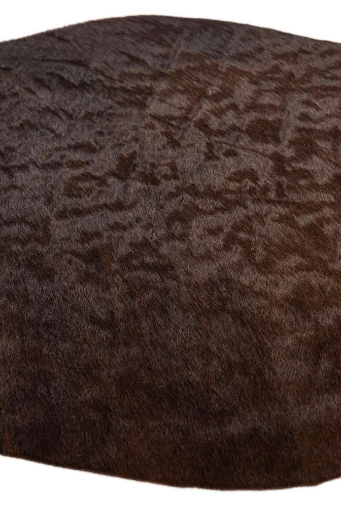 1' 8 x 2' 7 Cowhide Leather Rug
