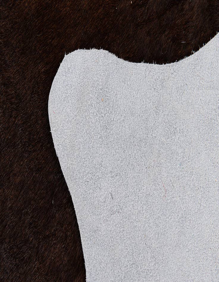 Detail image of 1' 8 x 2' 7 Cowhide Leather Rug