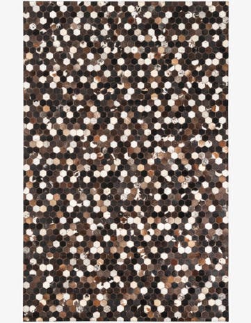 5' x 8' Cowhide Leather Rug