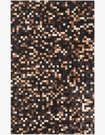 5' x 8' Cowhide Leather Rug