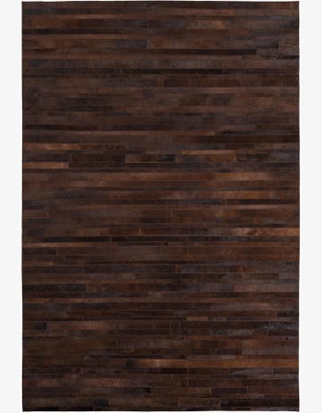 5' 4 x 7' 10 Cowhide Leather Rug