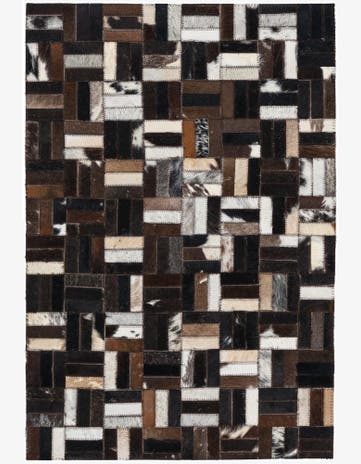 2' x 3' Cowhide Leather Rug