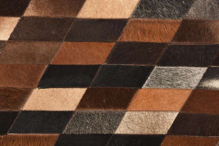 5' 1 x 7' 6 Cowhide Rug