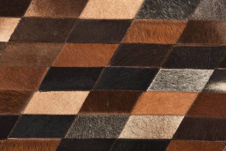 Detail image of 5' 1 x 7' 6 Cowhide Rug