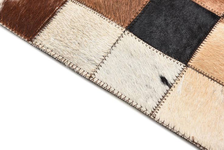 Detailfoto van 150cm x 245cm Cowhide Vloerkleed
