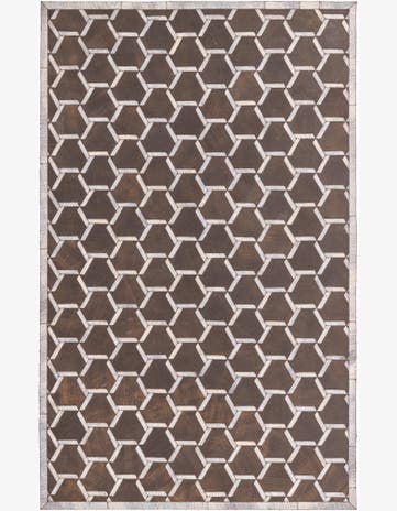 5' 2 x 8' 2 Cowhide Rug