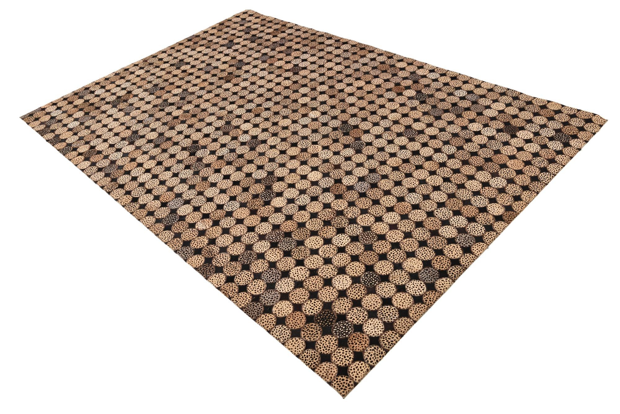 5' 3 x 7' 8 Cowhide Rug