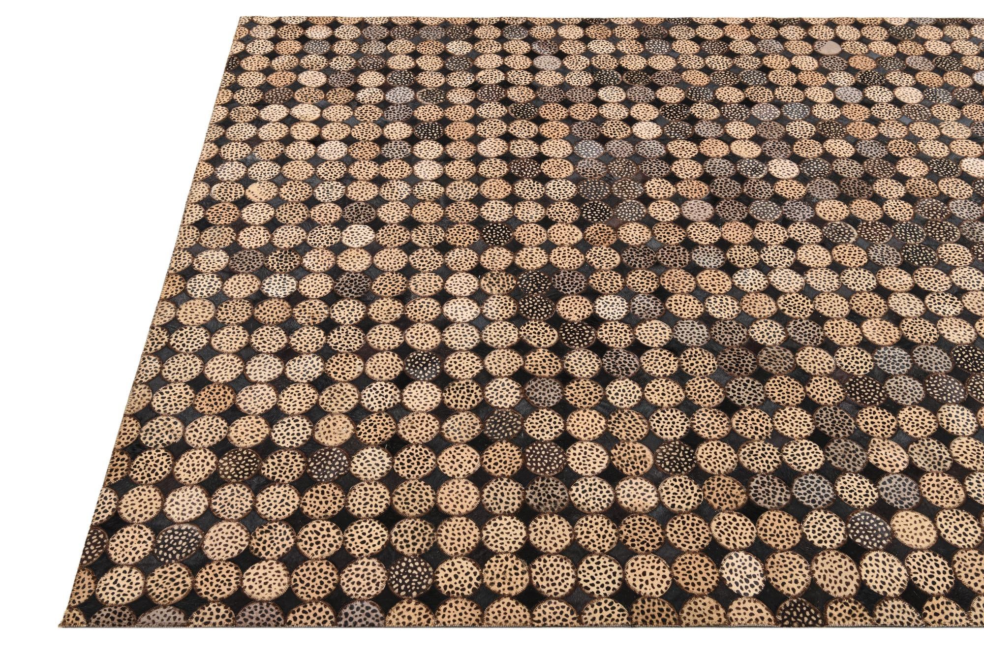 5' 2 x 7' 4 Cowhide Rug