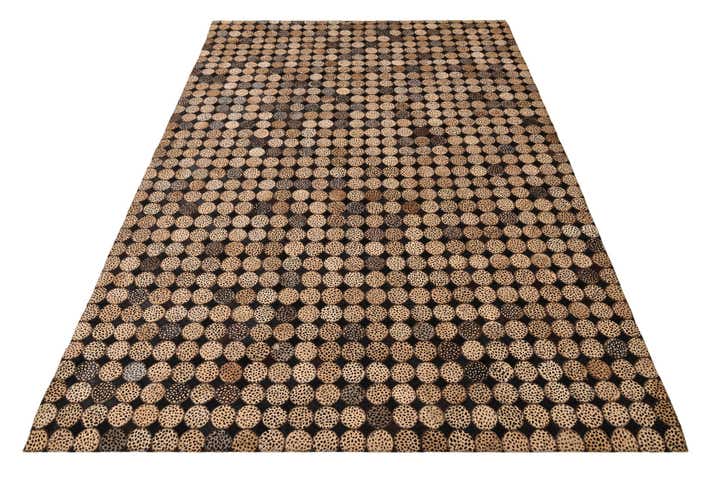 5' 2 x 7' 8 Cowhide Rug