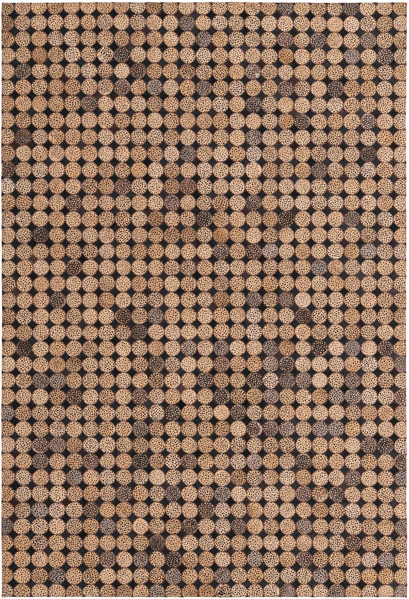 5' 2 x 7' 8 Cowhide Rug