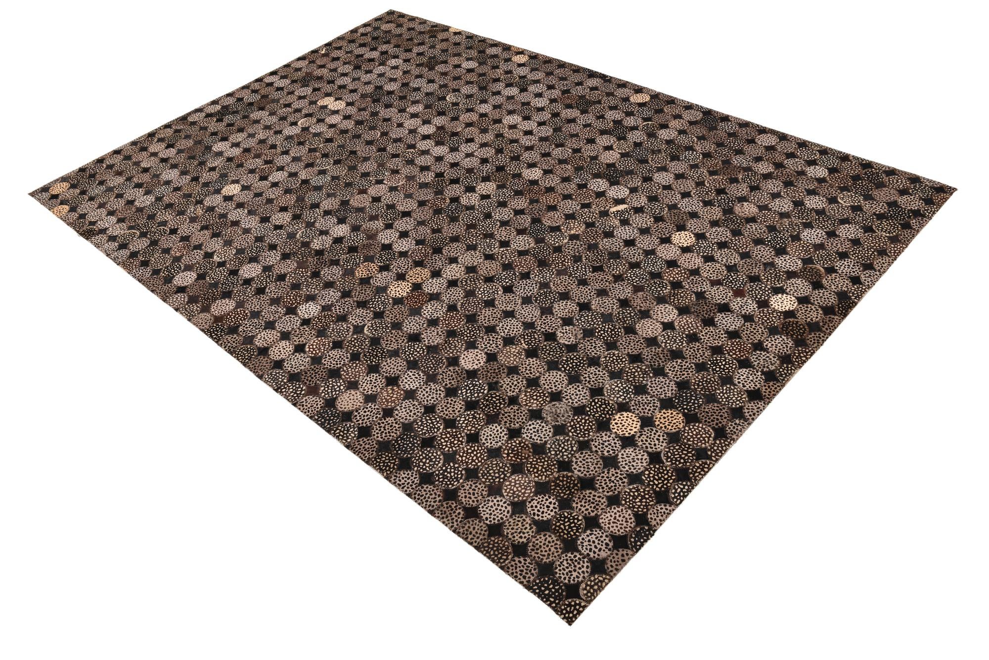 5' 1 x 7' 2 Cowhide Rug