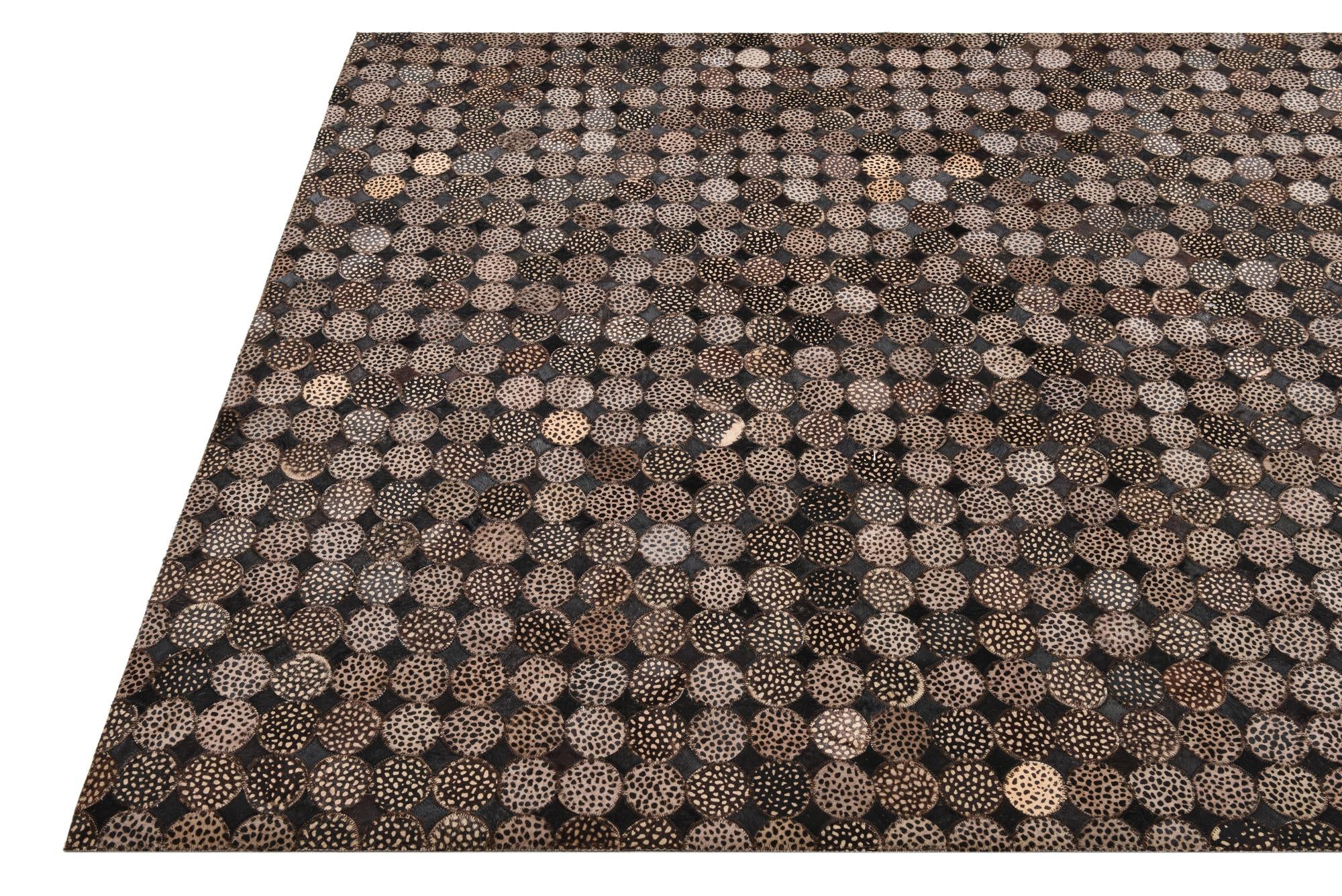 5' 1 x 7' 2 Cowhide Rug