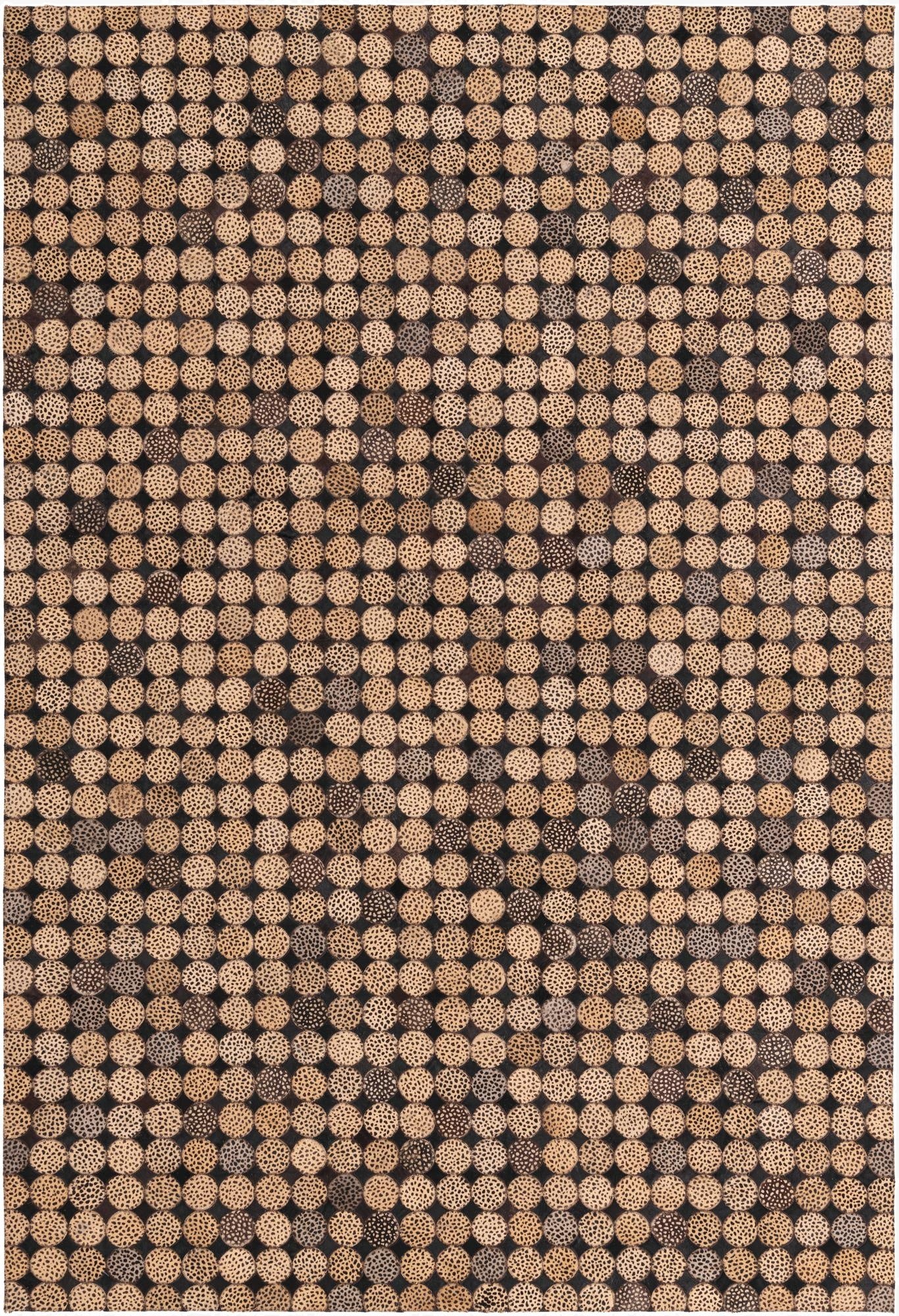 5' 2 x 7' 8 Cowhide Rug