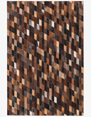 5' 1 x 7' 6 Cowhide Rug