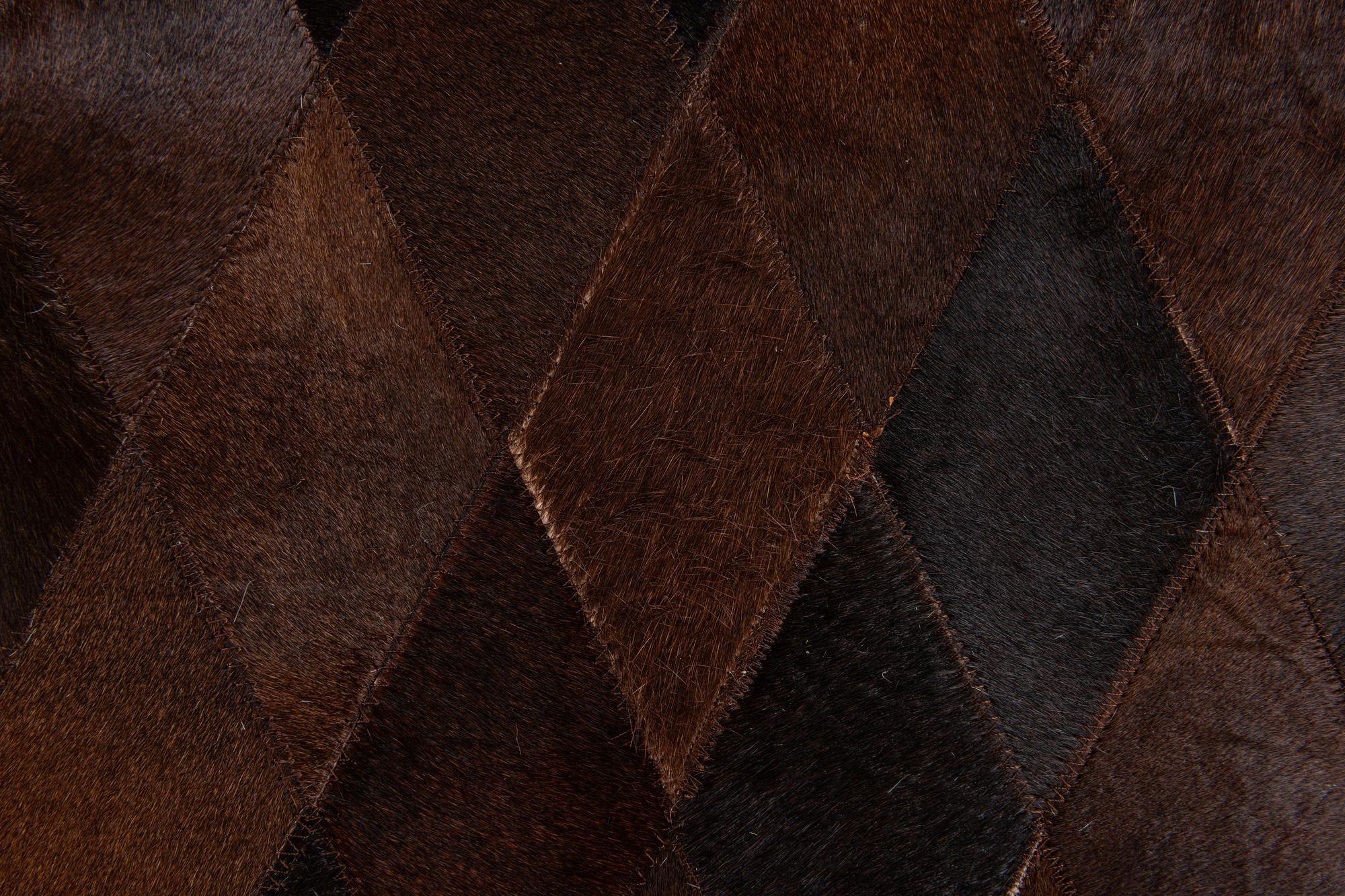 8' 1 x 10' 2 Cowhide Stocks Rug