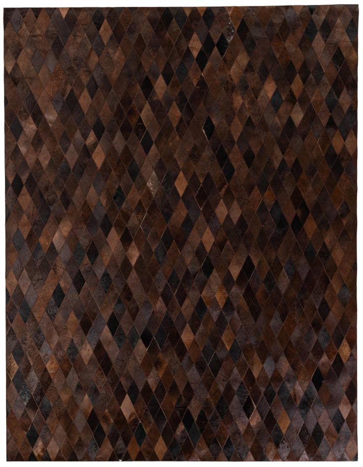 Detail image of 8' 1 x 10' 2 Cowhide Stocks Rug