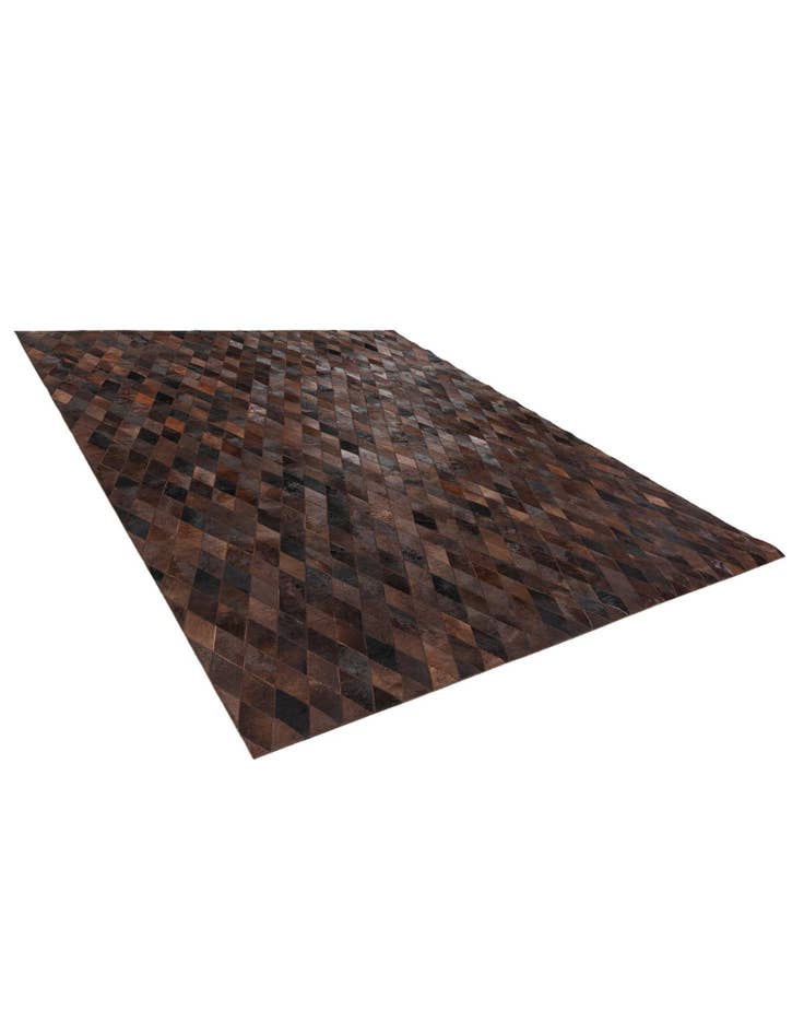 Detail image of 8' 1 x 10' 1 Cowhide Stocks Rug