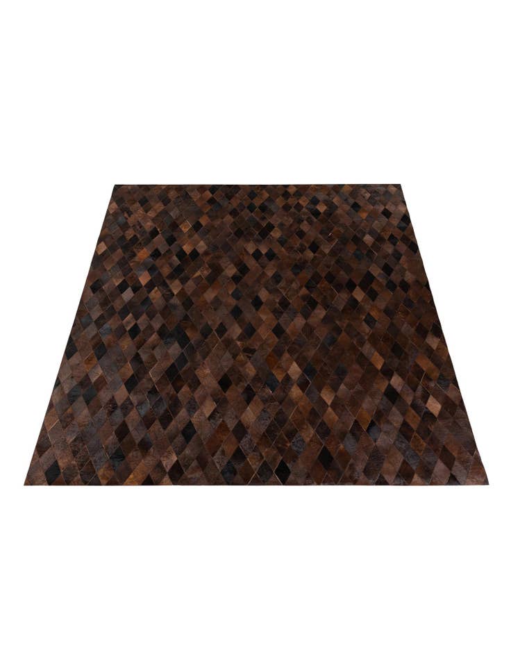 Detail image of 8' 1 x 10' 1 Cowhide Stocks Rug