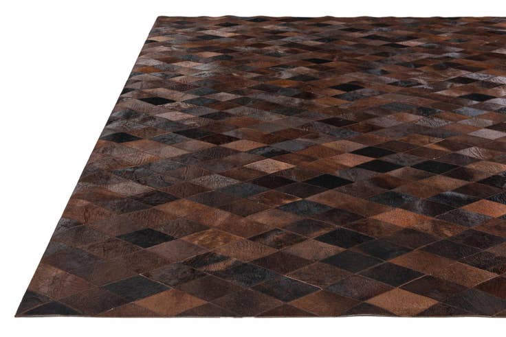 Detail image of 8' 1 x 10' 1 Cowhide Stocks Rug
