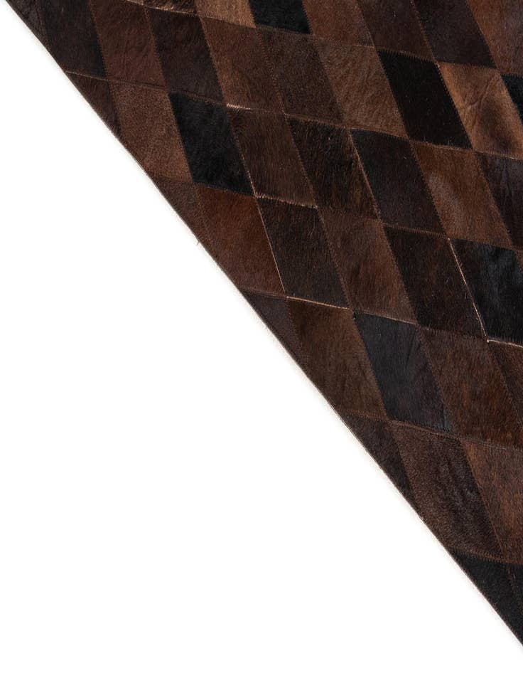 Detail image of 8' 1 x 10' 1 Cowhide Stocks Rug