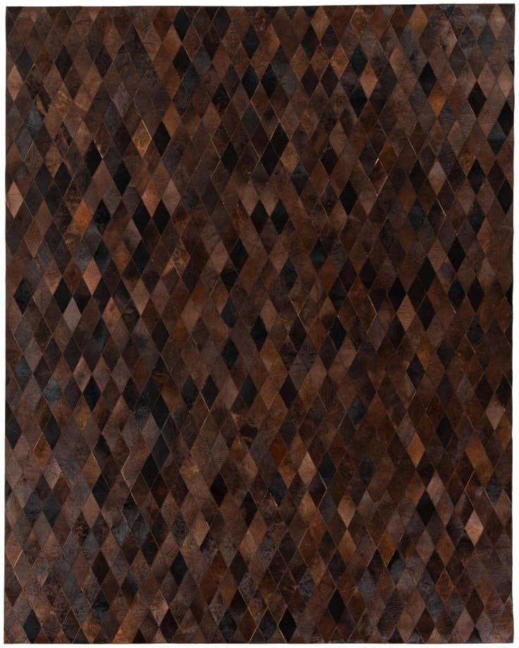 Detail image of 8' 1 x 10' 1 Cowhide Stocks Rug