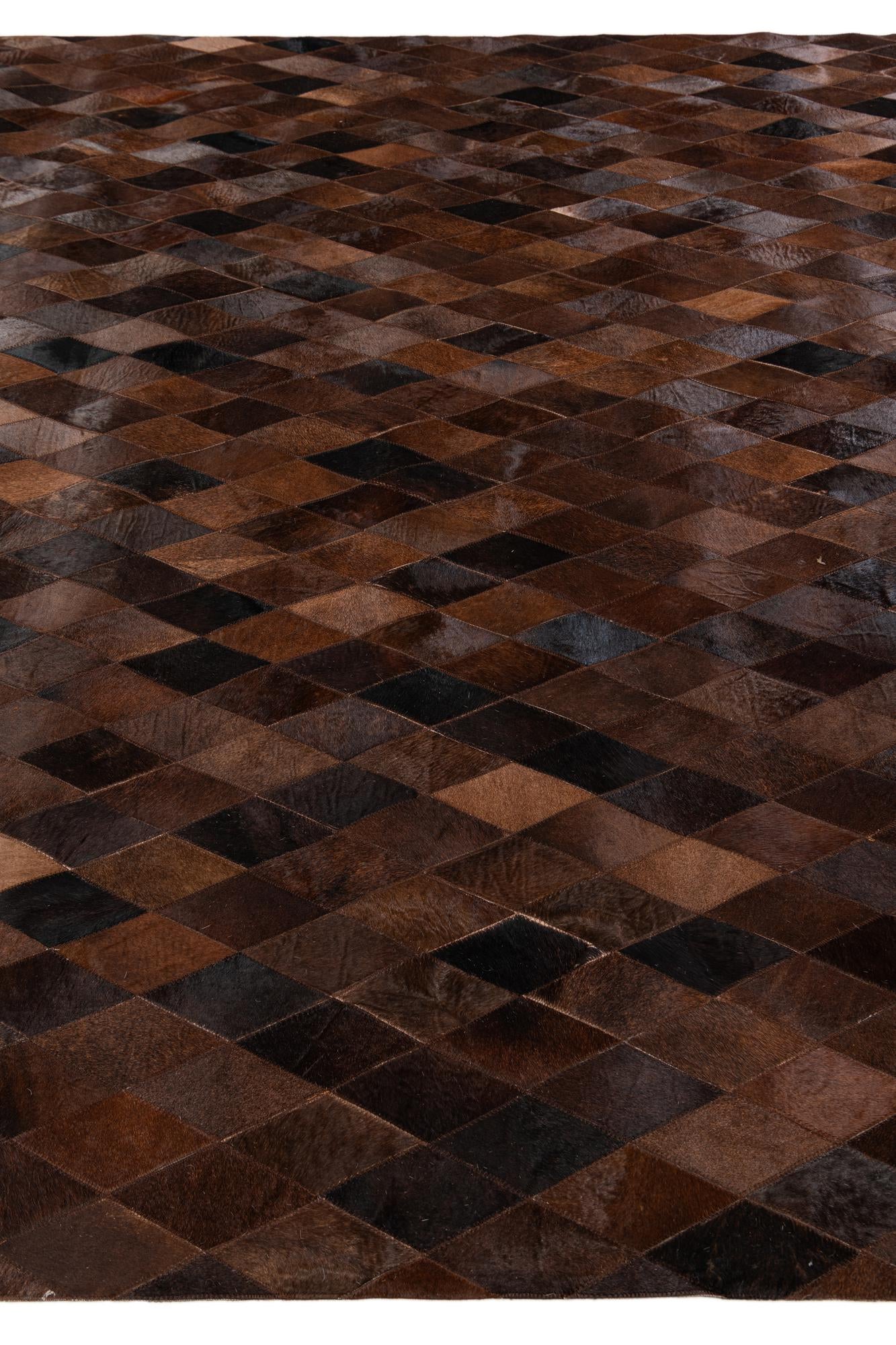 8' 1 x 10' 2 Cowhide Stocks Rug